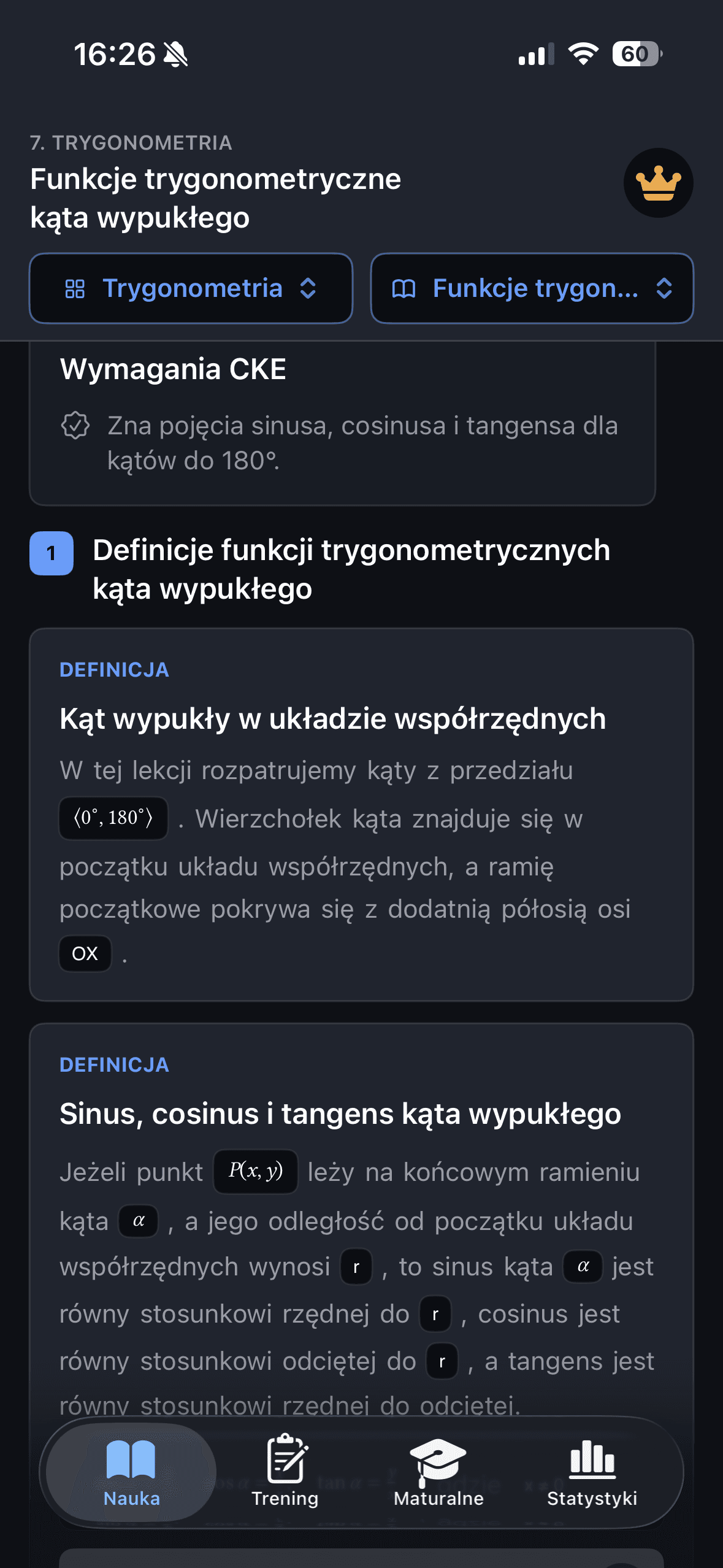 MatMaTura — statystyki i wzory CKE