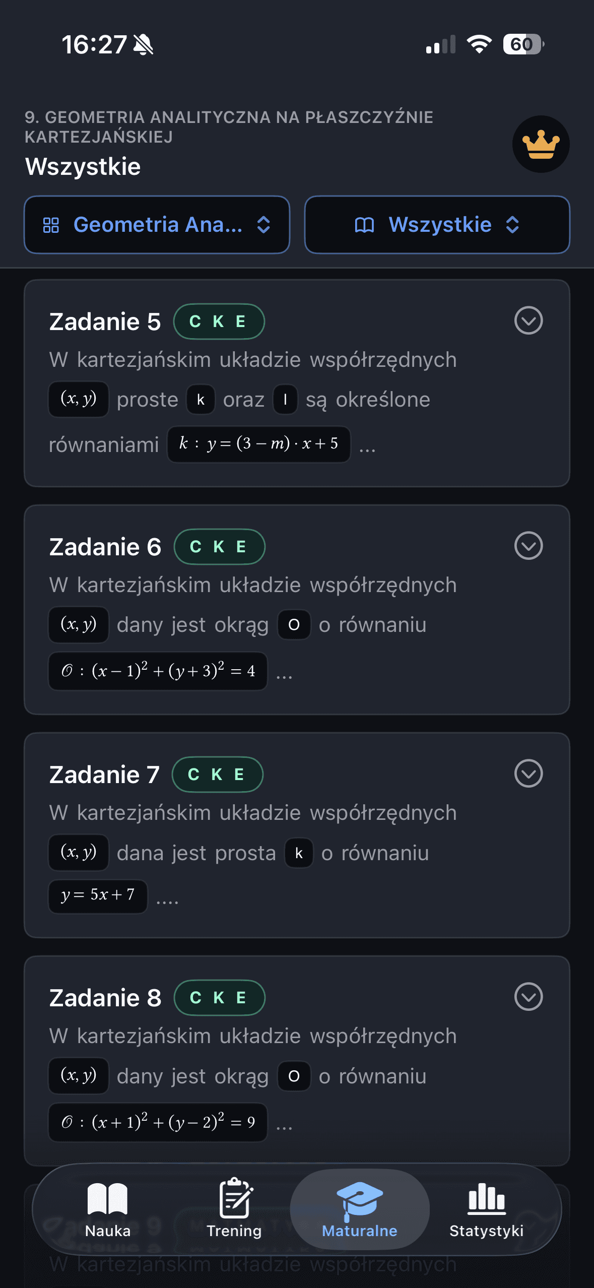 MatMaTura — zadanie treningowe