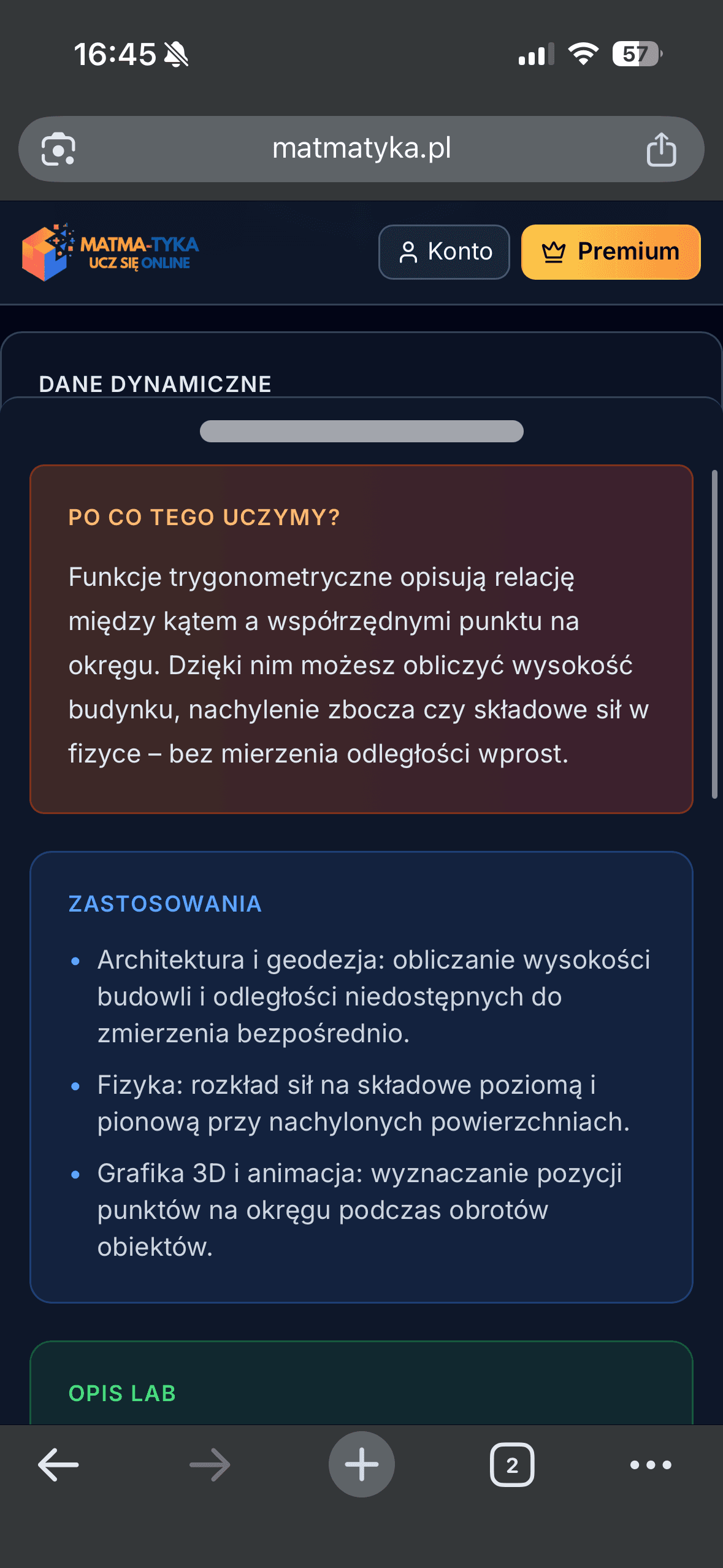 Matma-Tyka na telefonie — kurs maturalny